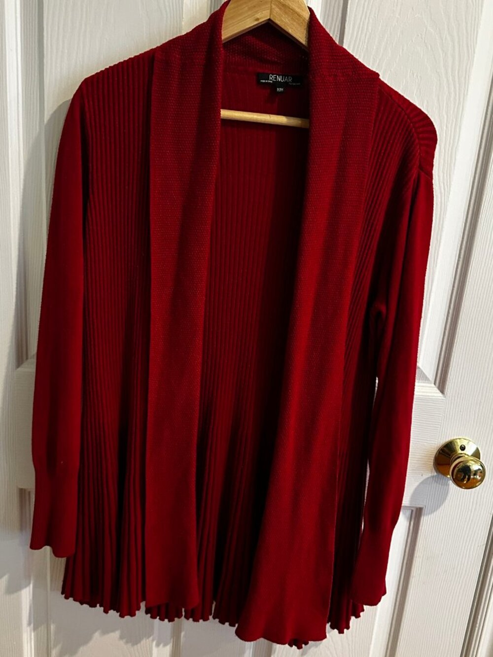 Renaur Red Cardigan, size M